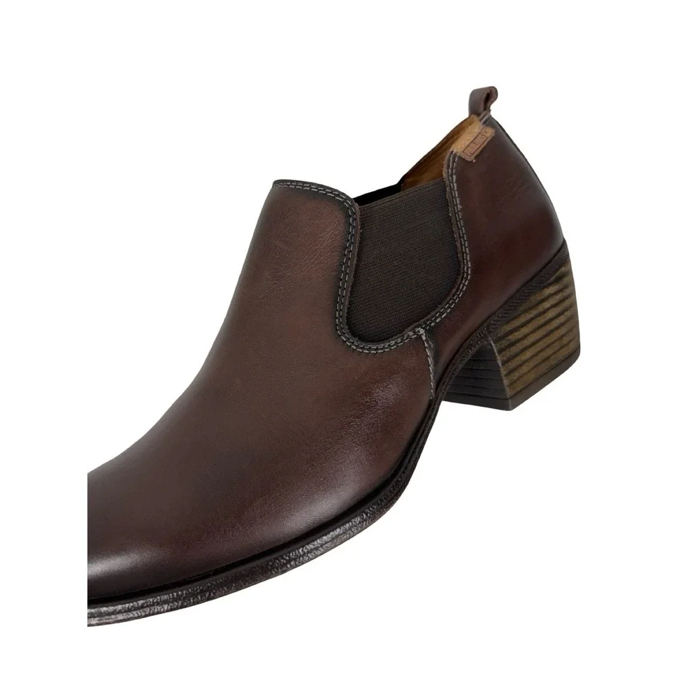 Pikolinos Baqueria Low Cut Cuban Heel Ankle Boots Elastic Band EU 41 US 10 10.5